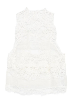 Ermanno Scervino lace sleeveless top - White
