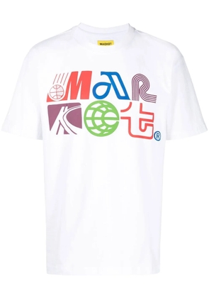 MARKET logo-print short-sleeve T-shirt - White