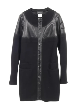 CHANEL Pre-Owned coco mark colour-block jacket - Black