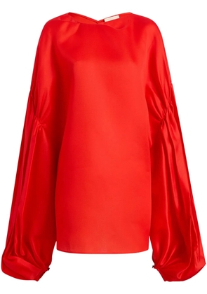 KHAITE The Quico silk blouse - Red