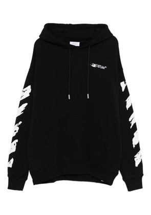 Off-White brush-stroke hoodie - Black