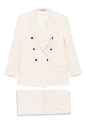 Tagliatore T-Loreley19B double-breasted pocket suit - Neutrals