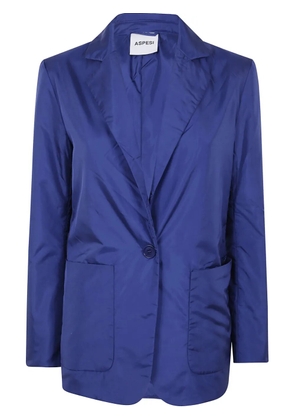 ASPESI patch-pocket single-breasted blazer - Blue