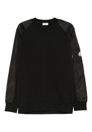 Moncler panelled sweater - Black