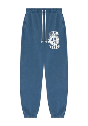 Denim Tears University logo-print track pants - Blue