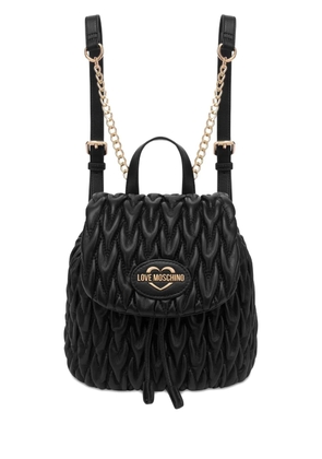 Love Moschino matelassé backpack - Black