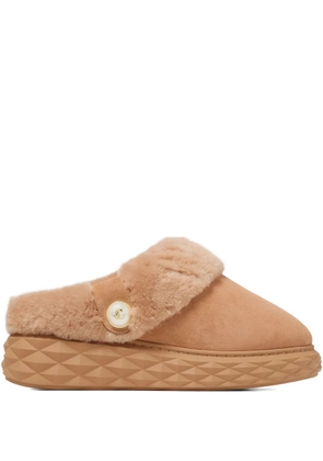 Jimmy Choo Diamond Maxi slippers - Brown