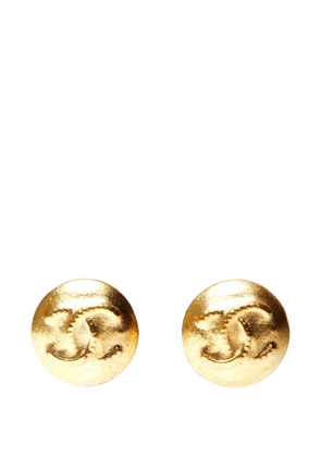 CHANEL Pre-Owned 1980s CC clip-on earrings - Gold