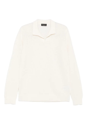 Roberto Collina wool blend polo shirt - Neutrals
