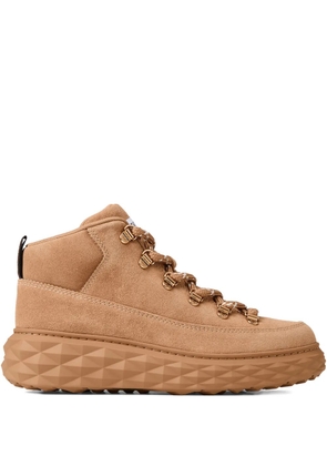 Jimmy Choo Diamond Maxi Hike F suede high-top sneakers - Neutrals