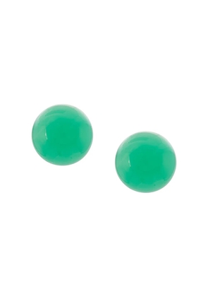 Irene Neuwirth 18kt yellow gold chrysoprase stud earrings - Green