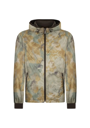 Moorer hooded zip-fastening jacket - Neutrals