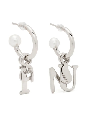 Sunnei metal letter earrings - Silver