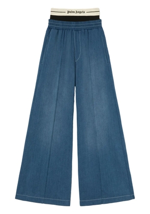 Palm Angels logo sweatpants - Blue