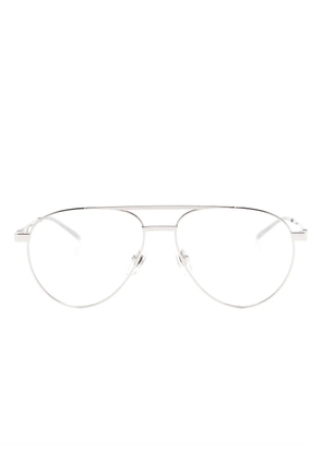 Gucci Eyewear pilot-frame glasses - Silver