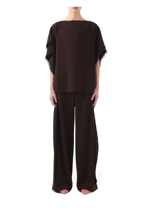 Jason Wu Collection asymmetric crepe blouse - Brown