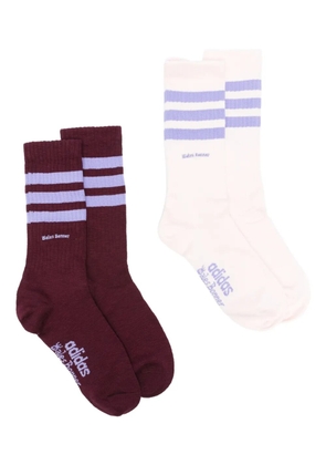 adidas x Wales Bonner striped socks (pack of two) - Red