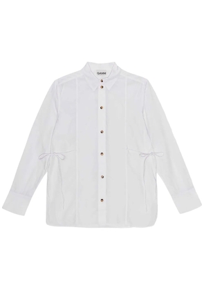 GANNI poplin shirt - White