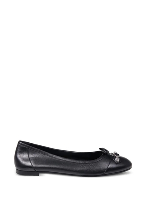 Balenciaga City bow buckled ballet flats - Black