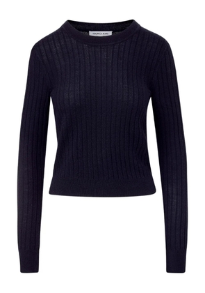 Veronica Beard Cheval ribbed crew-neck sweater - Blue