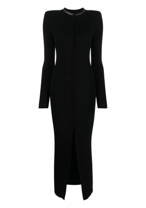 GCDS ribbed maxi dress - Black