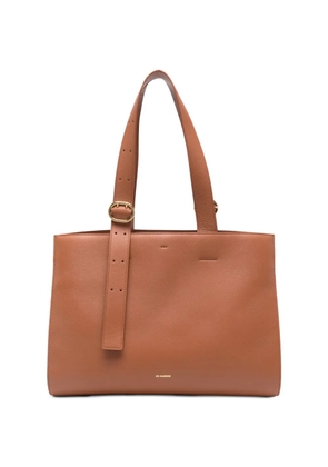 Jil Sander buckle-strap tote bag - Brown