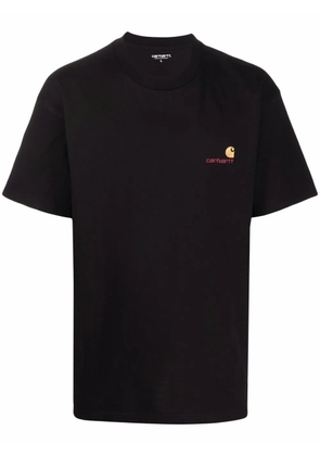 Carhartt WIP logo-embroidered cotton T-shirt - Black