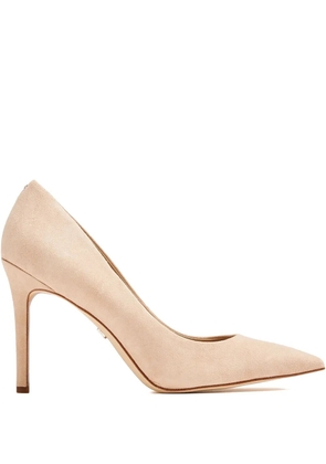 Sam Edelman 100mm Hazel suede pointed-toe pumps - Neutrals