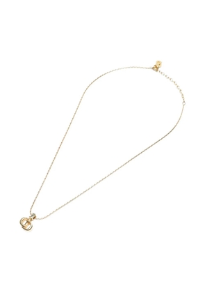 Christian Dior Pre-Owned 1970-1990s logo charm necklace - Gold