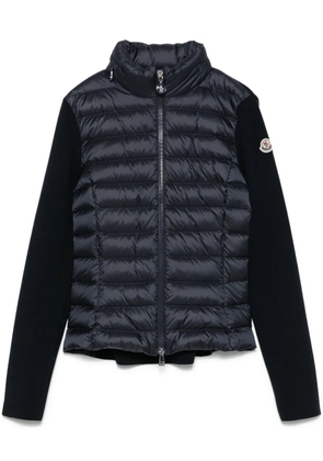 Moncler padded zip-up cardigan - Blue