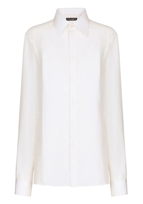 Dolce & Gabbana silk crepe-de-chine shirt - White