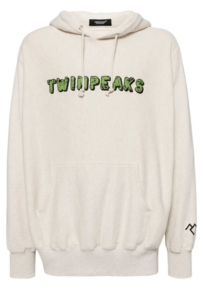 Undercover graphic-print cotton hoodie - Neutrals