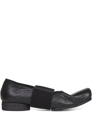 Uma Wang elasticated-band leather pumps - W900 BLACK