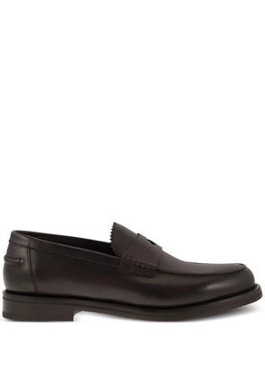 Doucal's leather loafers - Brown
