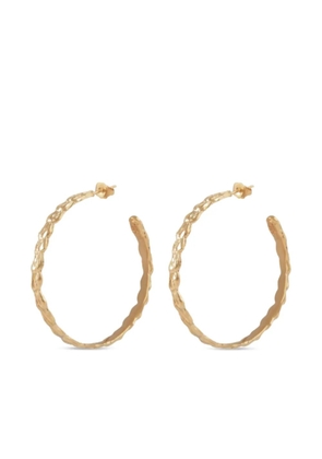 Gas Bijoux Aliane hammered hoop earrings - Gold