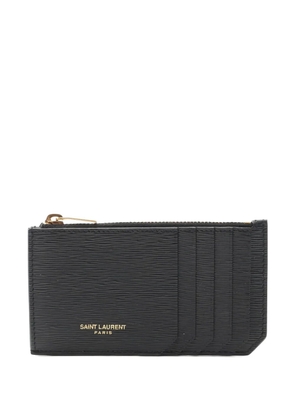 Saint Laurent Pre-Owned 2000s Fragment leather coin purse - Black