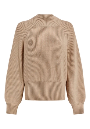 Varley high-neck ribbed jumper - Neutrals