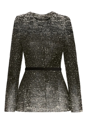 Oscar de la Renta Ombré Bouclé jacket - Black