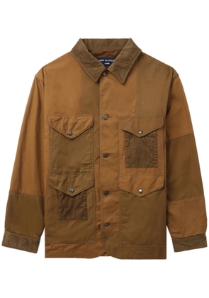 Comme des Garçons Homme panelled cotton shirt jacket - Brown