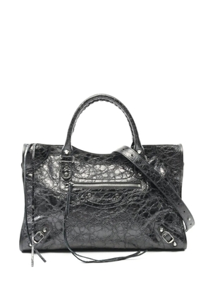 Balenciaga Pre-Owned 2020s crinkled leather tote bag - Silver