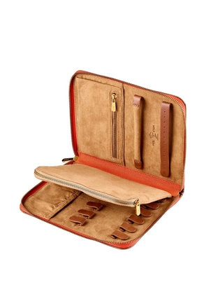 WOLF Ida zip-studded jewellery portfolio - Orange