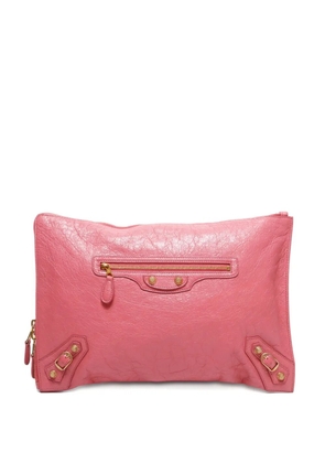Balenciaga Pre-Owned 2010-2020s leather clutch bag - Pink