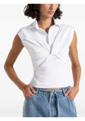 Manière De Voir Yvette twist-front sleeveless top - White