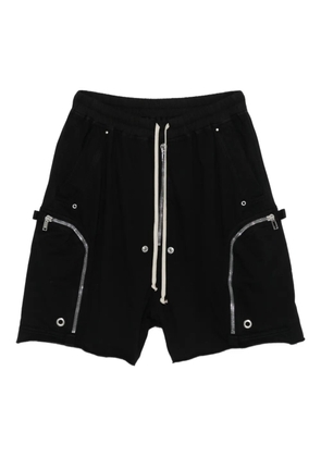 Rick Owens DRKSHDW zip-pocket drawstring shorts - Black