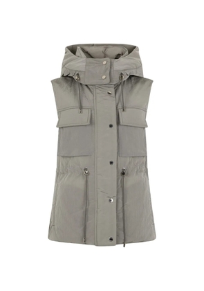 Moorer hooded pocket waistcoat - Grey