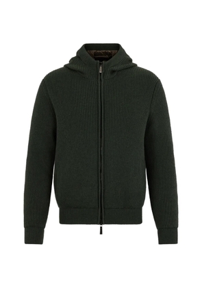 Moorer zip hooded jacket - Green