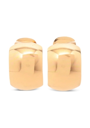 Christian Dior Pre-Owned curved clip-on earrings - Gold