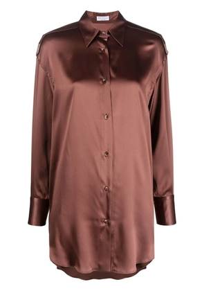 Brunello Cucinelli Monili chain detail shirt - Brown
