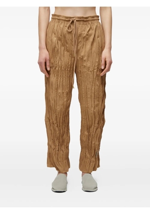 Osklen Reta Tricoline drawstring trousers - Neutrals