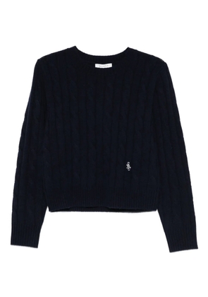 Sporty & Rich cable-knit sweate - Blue
